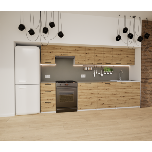 Zestaw mebli kuchennych 300 cm Filadelfia Dąb Artisan UC